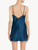 Petrol blue silk satin slip with frastaglio_2