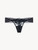 Black lace and tulle thong_0