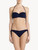 Navy blue bandeau bikini top_1