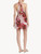 Short dress in red silk stretch with lace trim_1
