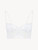 Crop top in white Leavers lace_0