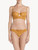 Balconette bra in yellow tulle and Leavers lace_1