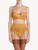 Suspender belt in yellow tulle and Leavers lace_1