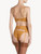 Suspender belt in yellow tulle and Leavers lace_2