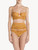 Suspender belt in yellow tulle and Leavers lace_3