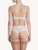 Suspender belt in white tulle and Leavers lace_1