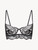 Balconette bra in grey tulle and Leavers lace_0