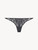 Thong in grey tulle and Leavers lace_0