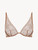Triangle Bra in beige floral lace_0
