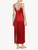 Carmine silk long slip_2