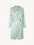 Mint green silk short robe_0
