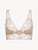 Soft beige embroidered tulle bralette_0