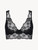 Black embroidered tulle bralette_0