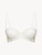 Off-white silk-satin bandeau bra_0
