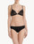 Black embroidered tulle triangle bra_1