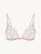 Pink embroidered tulle triangle bra_0
