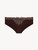 Brown hipster briefs with metallic macramé_0