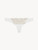 Off-white thong with gold macramé_0