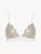 Off-white triangle bra with gold macramé_0