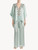 Mint green silk robe with macramé_3
