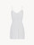 Off-white viscose short slip with tulle_0