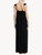 Black viscose long nightgown with tulle_2