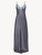 Grey silk long nightgown with lurex frastaglio_0