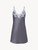 Grey silk slipdress with lurex frastaglio_0
