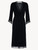 Black jersey modal long robe_0