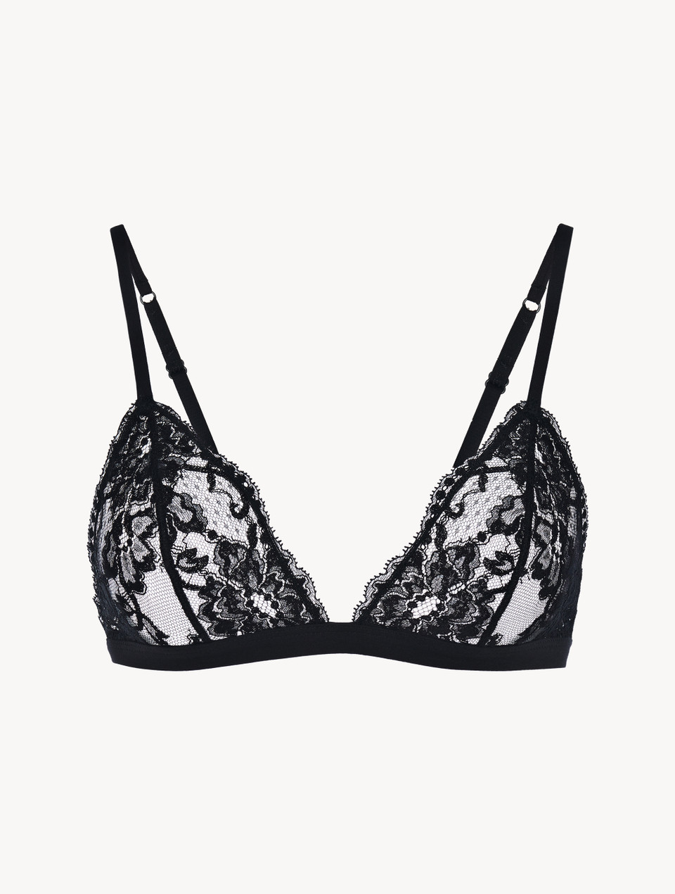 Bikini Top in Black with Soutache | La Perla