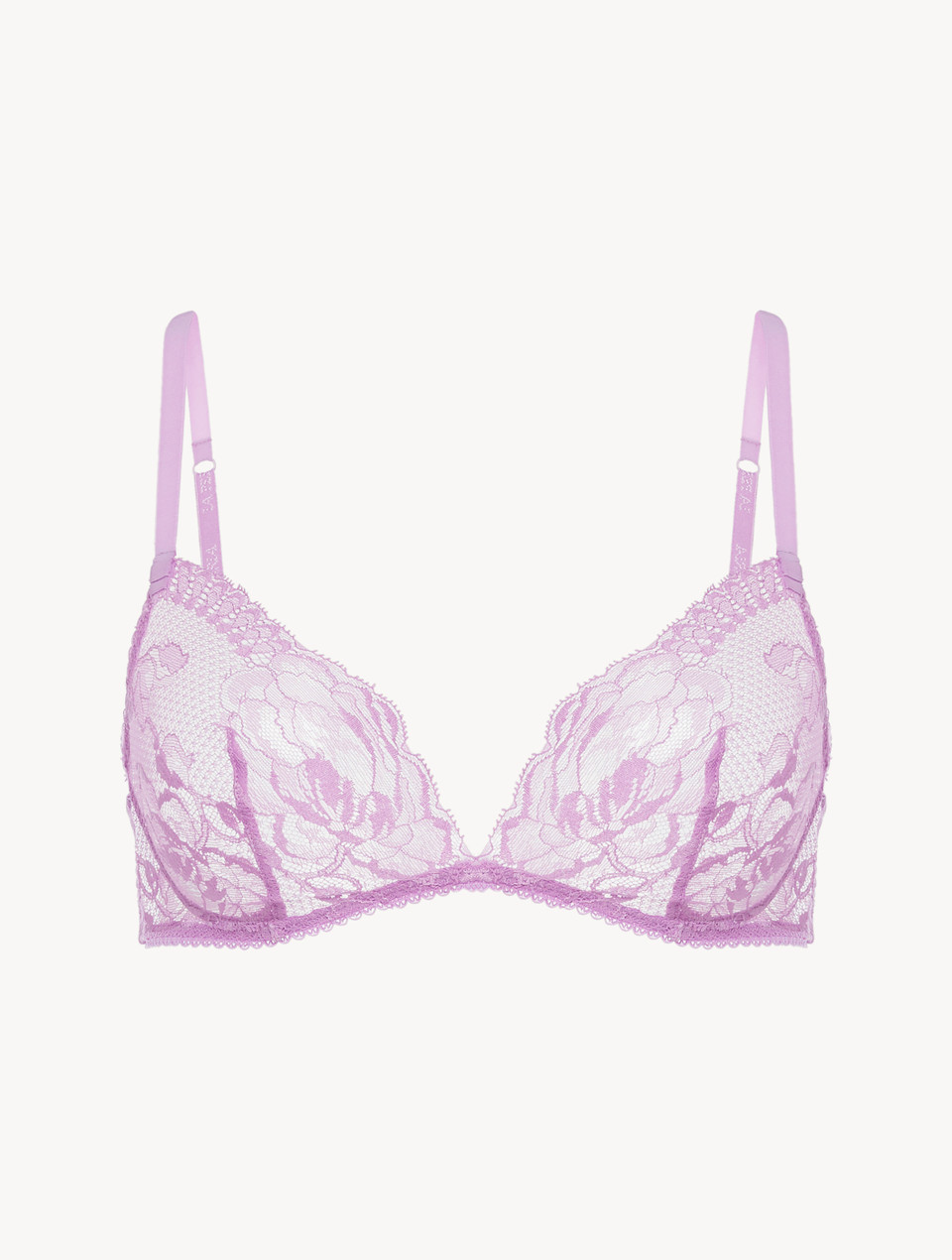 Triangle Bra with Leavers Lace