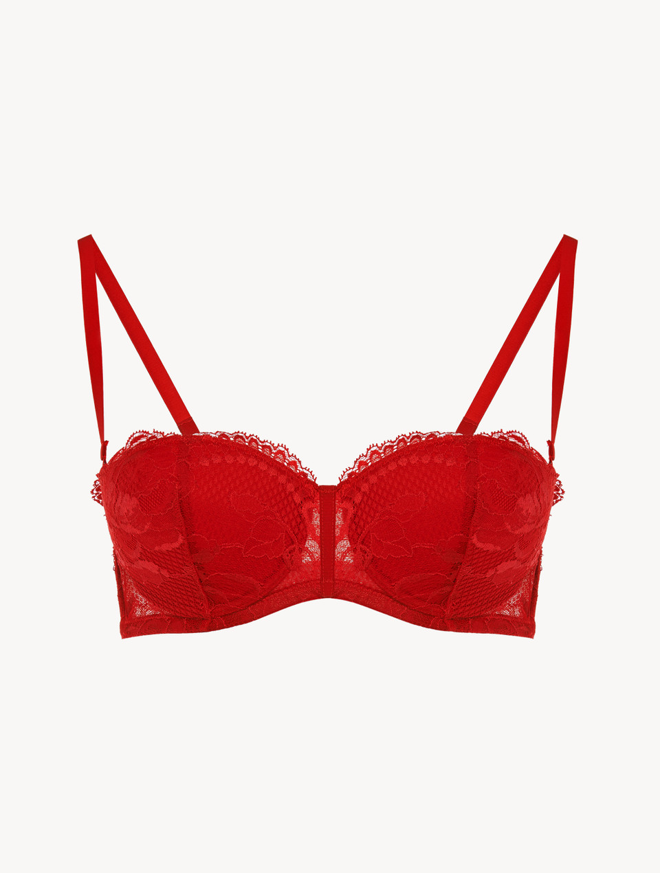 Luxury Lace Underwired Bra In Red La Perla