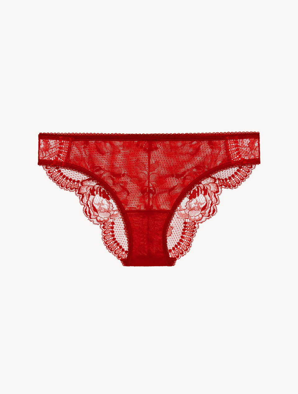 Luxury Lace Push-Up Bra in Red | La Perla