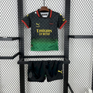 Kids A.C. Milan 2024/25 Black OFF X WHITE Kit Kids A.C. Milan 2024/25 Black OFF X WHITE Kit