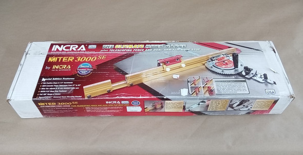 INCRA MITER3000SE Miter Gauge, 27" - 49" Telescoping Fence & Flip Shop Stop*