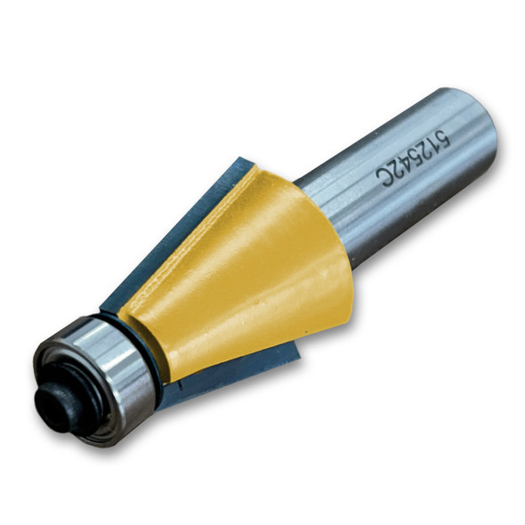 Chamfer Bit w/Bearing 15CA, 1CD,7/8CL,2-7/8OL, 1/2SH