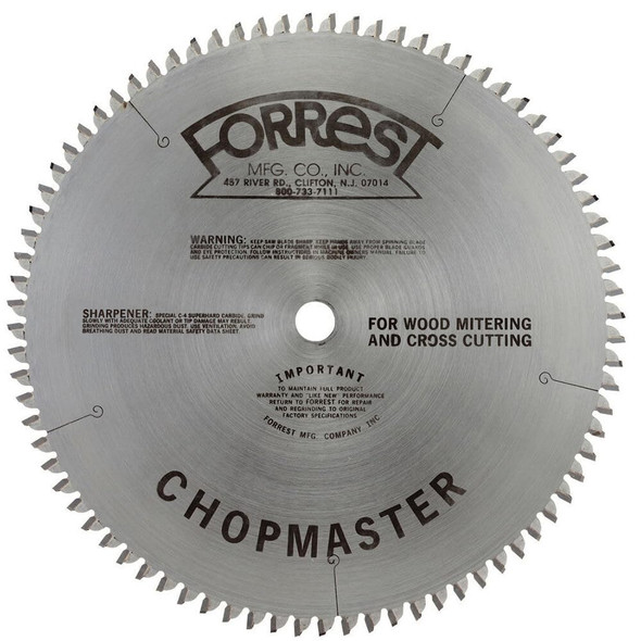 Forrest Chopmaster 10In X 90T Blade