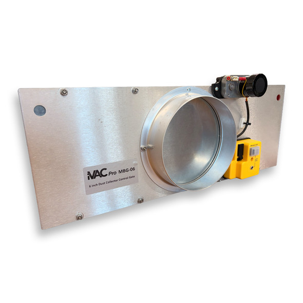USED iVac 6" Metal Blast Gate for Dust Collectors *READ*