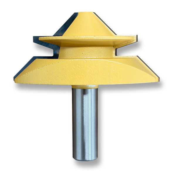 Sommerfeld 45* Lock Miter Router Bit Woodworking Tool 2-3/4CD,1- 1/4CL,1 -1/8TH,1/2SH Sommerfeld 45* Lock Miter Router Bit Woodworking Tool 2-3/4CD,1- 1/4CL,1 -1/8TH,1/2SH
