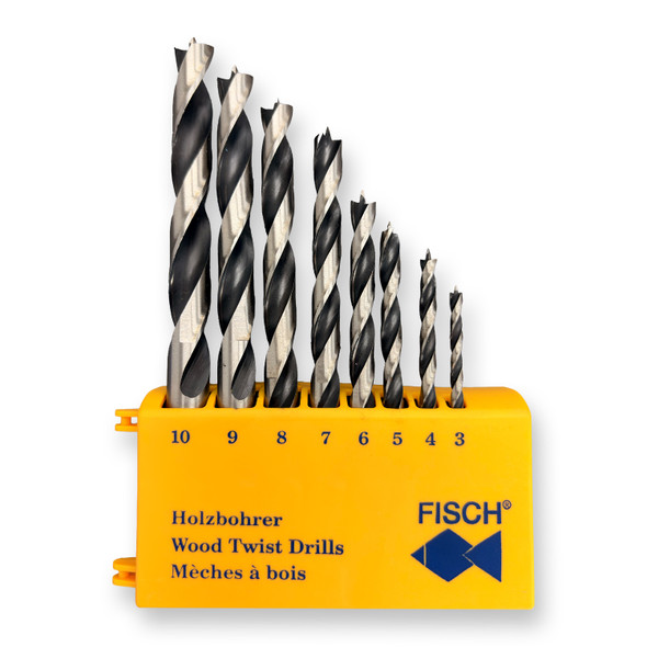 Fisch 01200008K Standard Wood Twist Drill Set *READ*