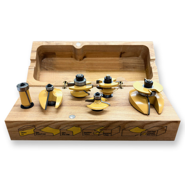Sommerfeld 6-Pc Roundover Cabinet Making Router Bit Woodworking Tool Set