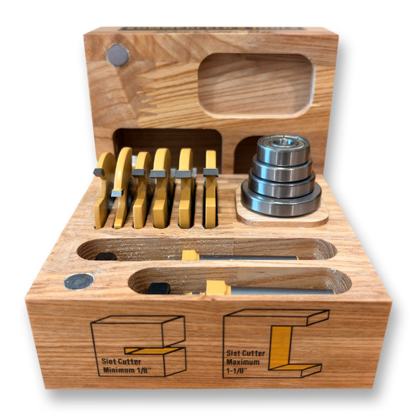 Sommerfeld 12-Pc Three-Wing Slot-Cutting Router Bit Set Woodworking Tool