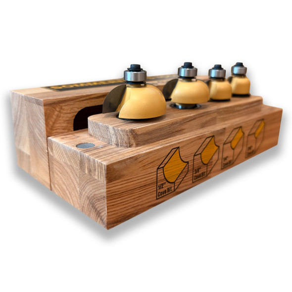 Sommerfeld 4-Pc Cove Router Bit Woodworking Tool Set