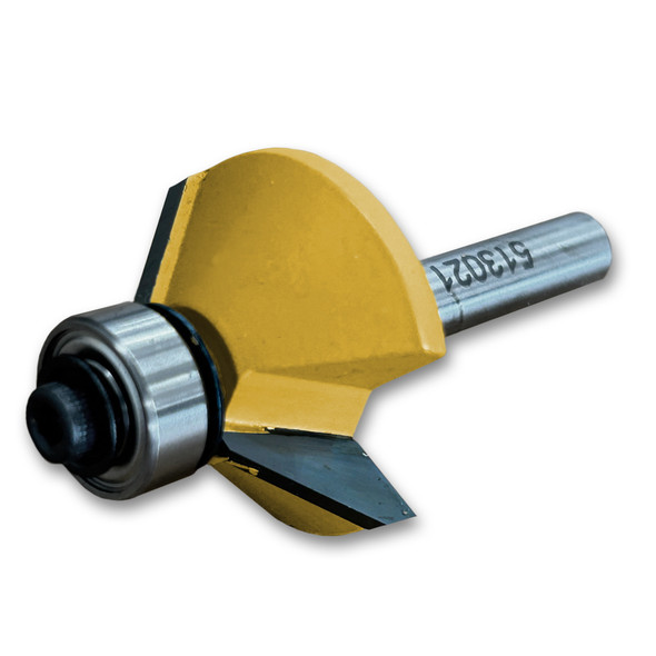 Chamfer Bit w/Bearing 45CA,1 3/16 CD,1/2CL,2 1/8OL,1/4SH