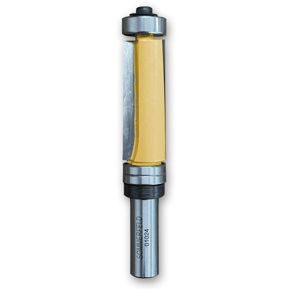 Sommerfeld Mult-Bearing Flush Trim Router Bit Woodworking Tool 3/4" CD, 2" CL, 4-5/16" OL, 1/2" SD.