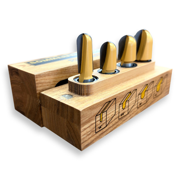 Sommerfeld 4-Pc Roundnose Router Bit Woodworking Tool Set