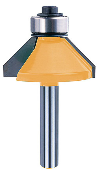 Chamfer Bit w/Bearing 45CA,1-1/4CD,17/32CL,2-3/16OL,1/4SH