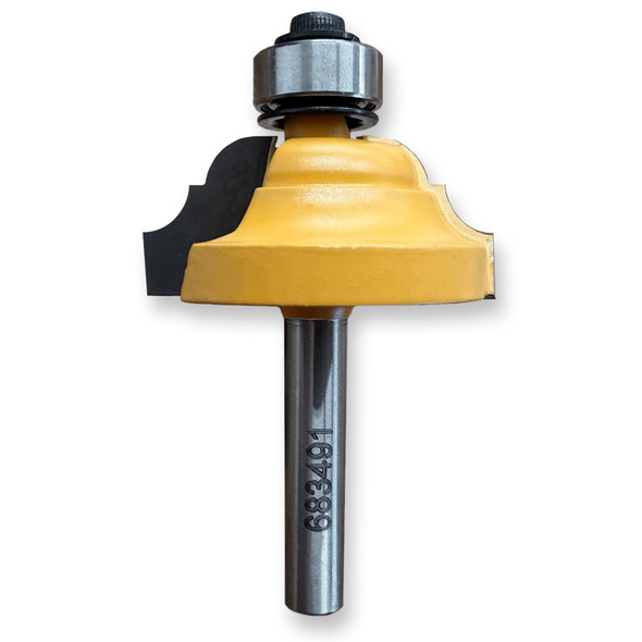 Sommerfeld Classical Router Bit Woodworking Tool 3/16CR.1-3/8CD,5.8CL,2-5/16OL,1/4SH,1/2Bearing