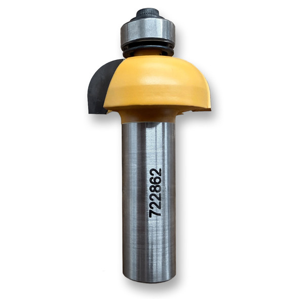 Sommerfeld Cove Router Bit Woodworking Tool w/Bearing 5/16CR,1 1/8CD,1/2CL,2 3/8OL,1/2SH