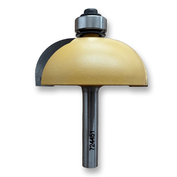 Sommerfeld Cove Router Bit Woodworking Tool w/Bearing 5/8CR,1 3/4CD,3/4CL,2 7/16OL,1/4SH